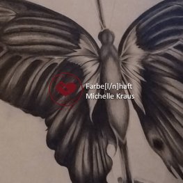 Zeichnung Schmetterling Schwarz / Weiß