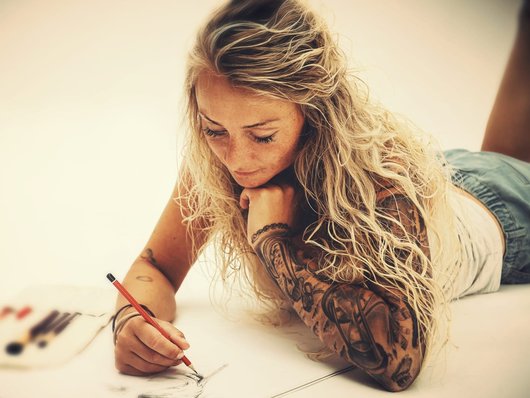 Michelle Kraus, Inhaberin Tattoo Studio Farbelnhaft